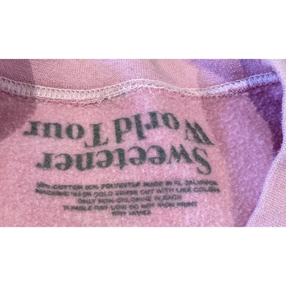 Ariana Grande‎ Sweetener World Tour Split Crewneck Horizontal Pink Size M